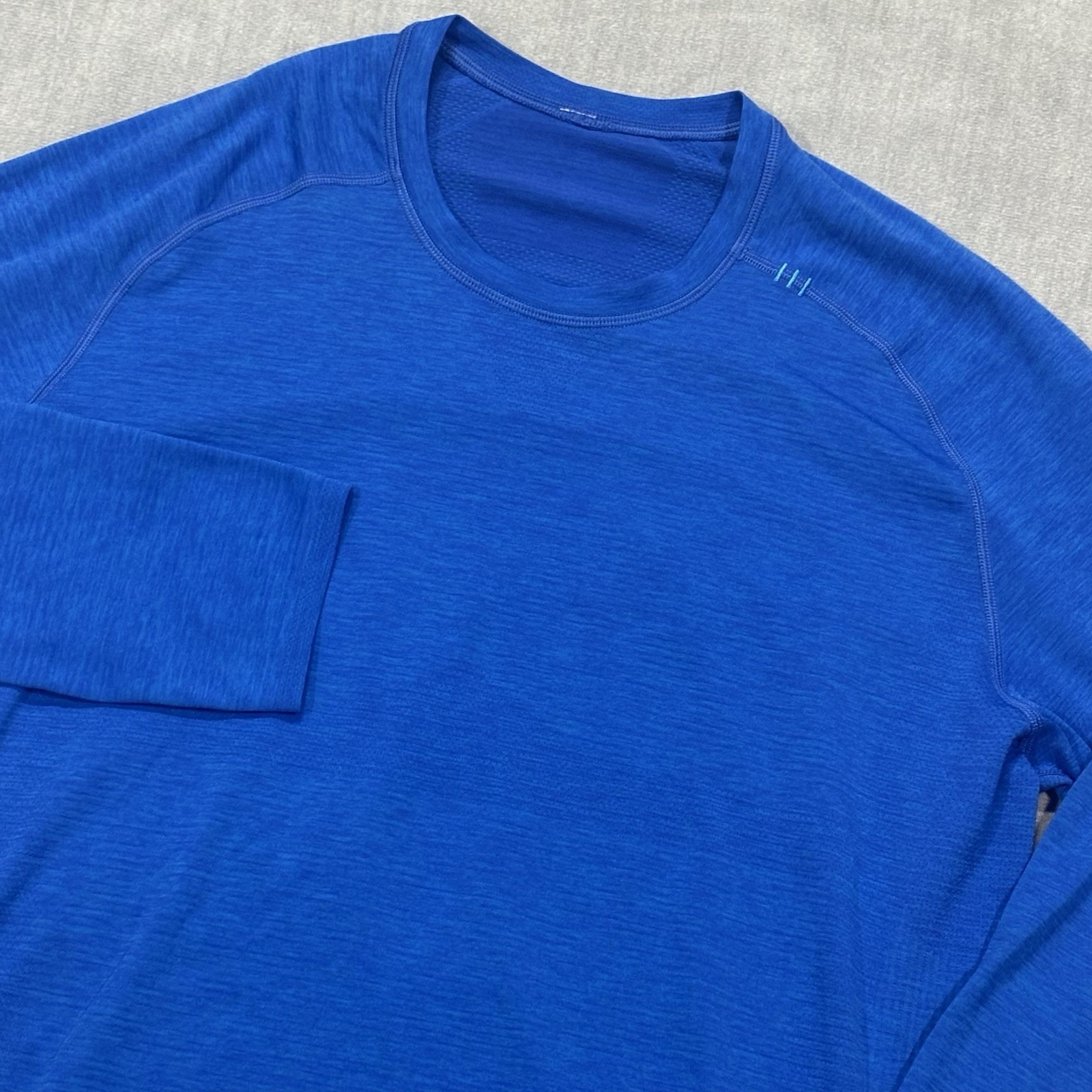 Lululemon Metal Vent Tech Long Sleeve Shirt Men's Xl Blue Performance Stretch
